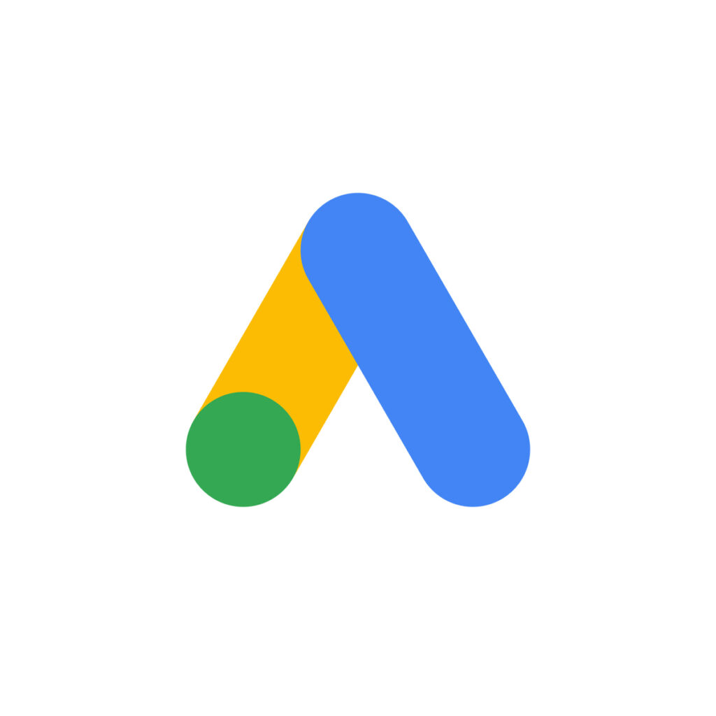 The logo of google ads - the leading pay per click advertising service that Apex Digital specialise in setting up and running campaigns